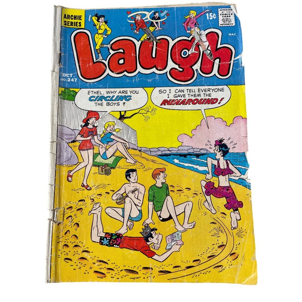 Archie Series Laugh #247 October 1971 Comic Cover Price Bagged Boarded